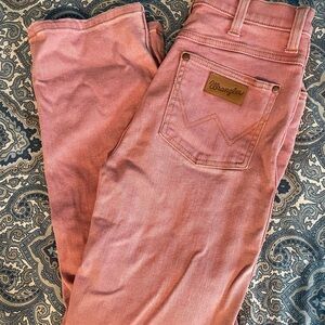 Wrangler Women's Straight Leg Pink Jeans